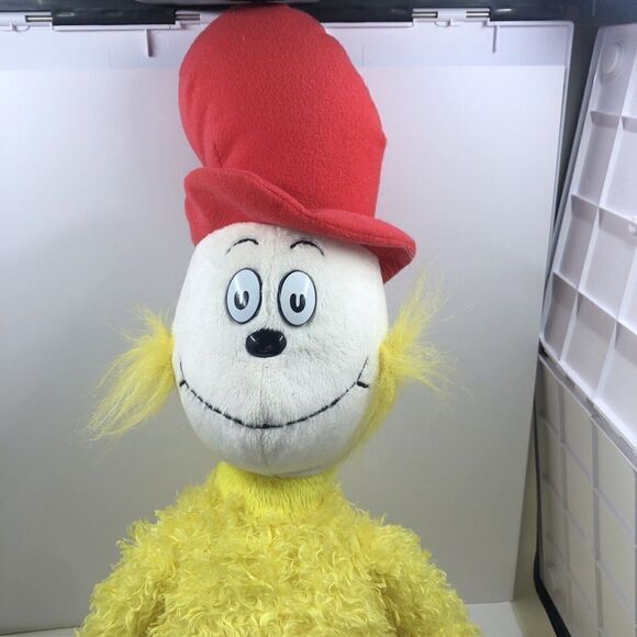 SAM I AM Dr Seuss Plush Stuffed Animal Toy 18" Yellow Curly Hair Kohls Cares - Picture 1 of 15